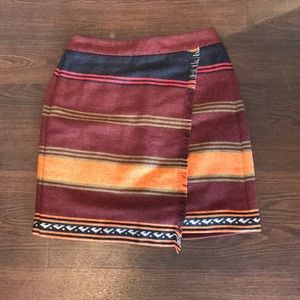 Faux wrap, striped with small patterned accents